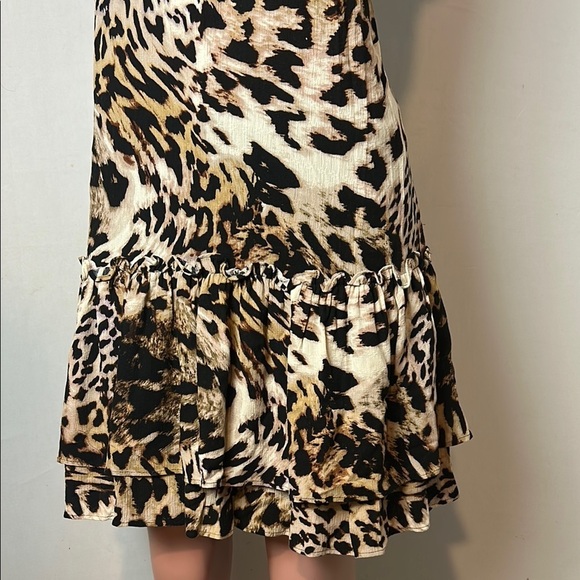 BANANA REPUBLIC ANIMAL PRINT DRESS SLEEVELESS SUMMER DRESS SIZE SMALL - Picture 4 of 11